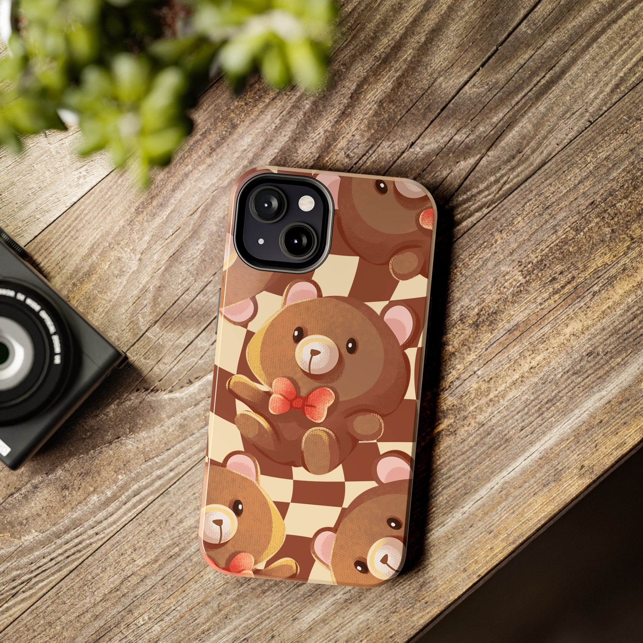 Retro Brown Bear Phone Case (Apple & Android)