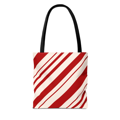 Peppermint Candy Cane Tote Bag