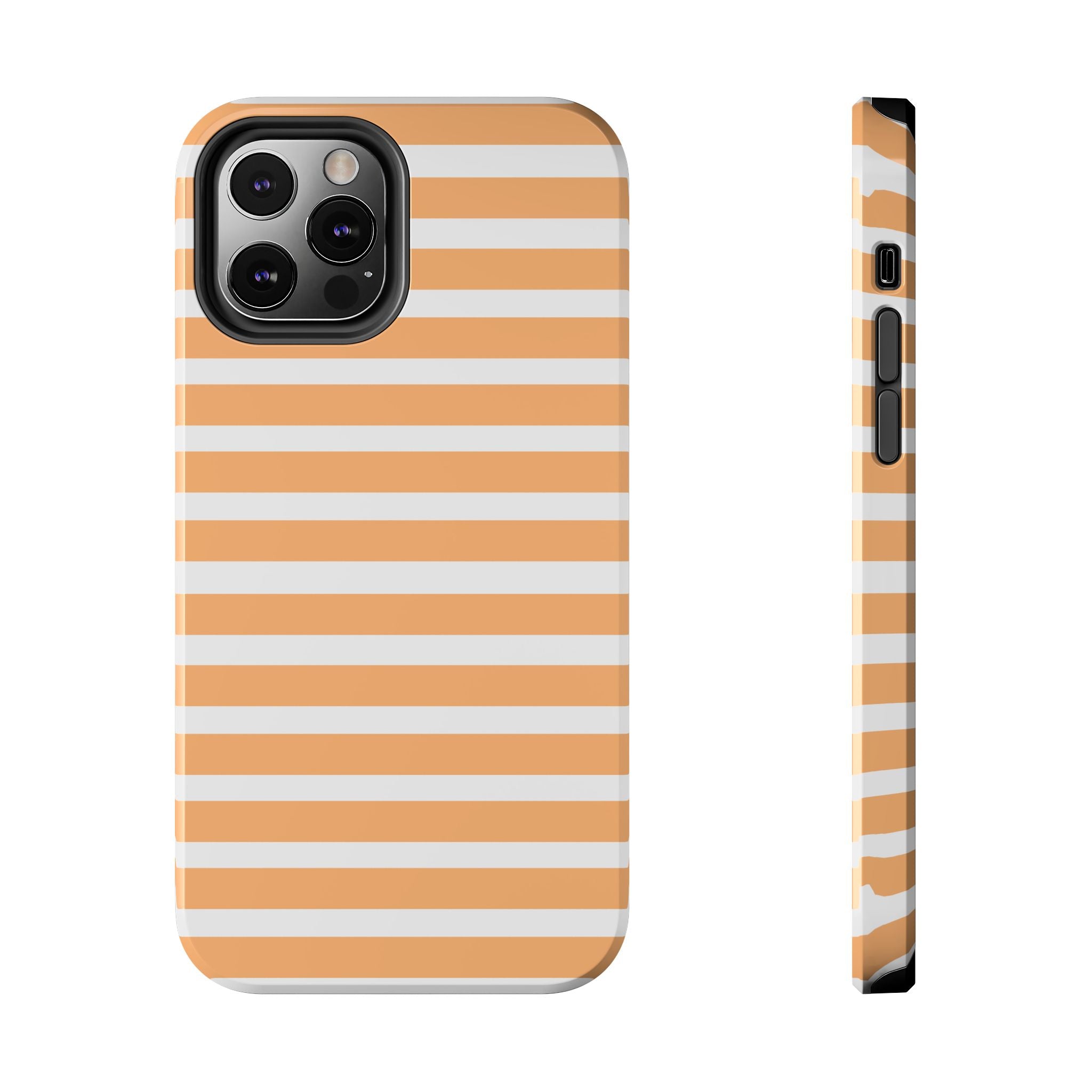 Orange Stripe Lines Phone Case (Apple & Android)