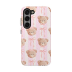 Cuddly Teddy Bear Phone Case (Apple & Android) - Pink Sweetheart