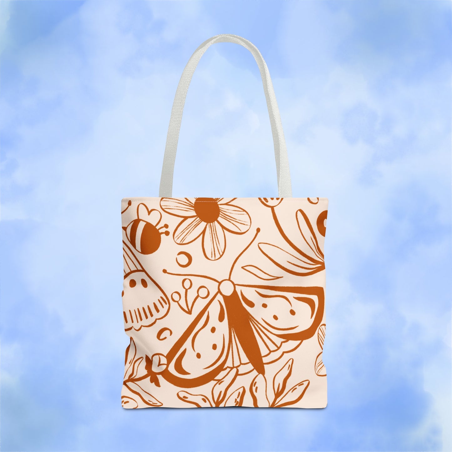 Autumn Butterfly Floral Tote Bag