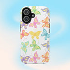 Busy Butterflies Phone Case (Apple & Android) - Pink Sweetheart