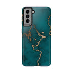 Green & Gold Marble Phone Case (Apple & Android)