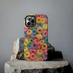 Morning Cereal Loops Phone Case (Apple & Android) - Pink Sweetheart