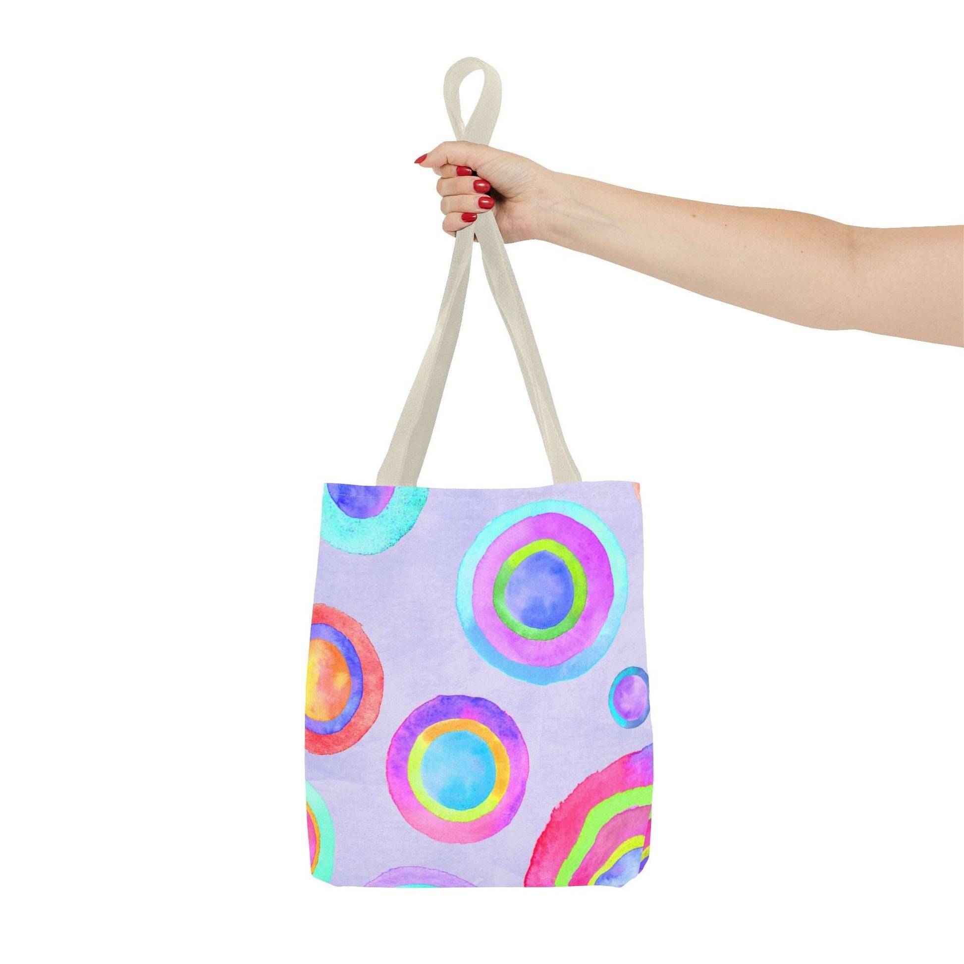 Abstract Painted Circles Tote Bag