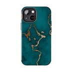 Green & Gold Marble Phone Case (Apple & Android)