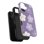 Pastel Purple Flowers Phone Case (Apple & Android) - Pink Sweetheart