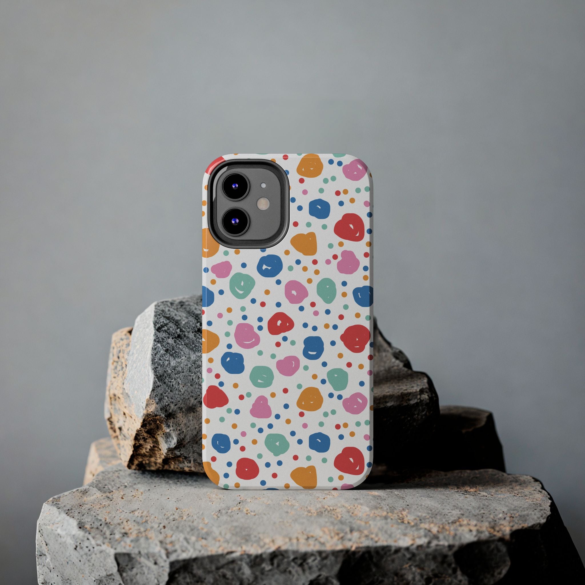 Seamless Hand Drawn Polka Phone Case (Apple & Android)