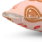Gingerbread Girl Square Pillow