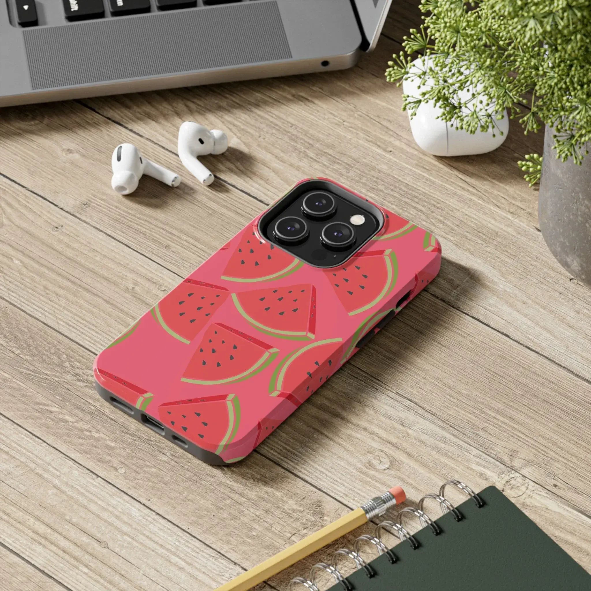 Watermelon Slices Phone Case (Apple & Android) - Pink Sweetheart