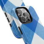 Classic Blue Gingham Phone Case (Apple & Android) - Pink Sweetheart