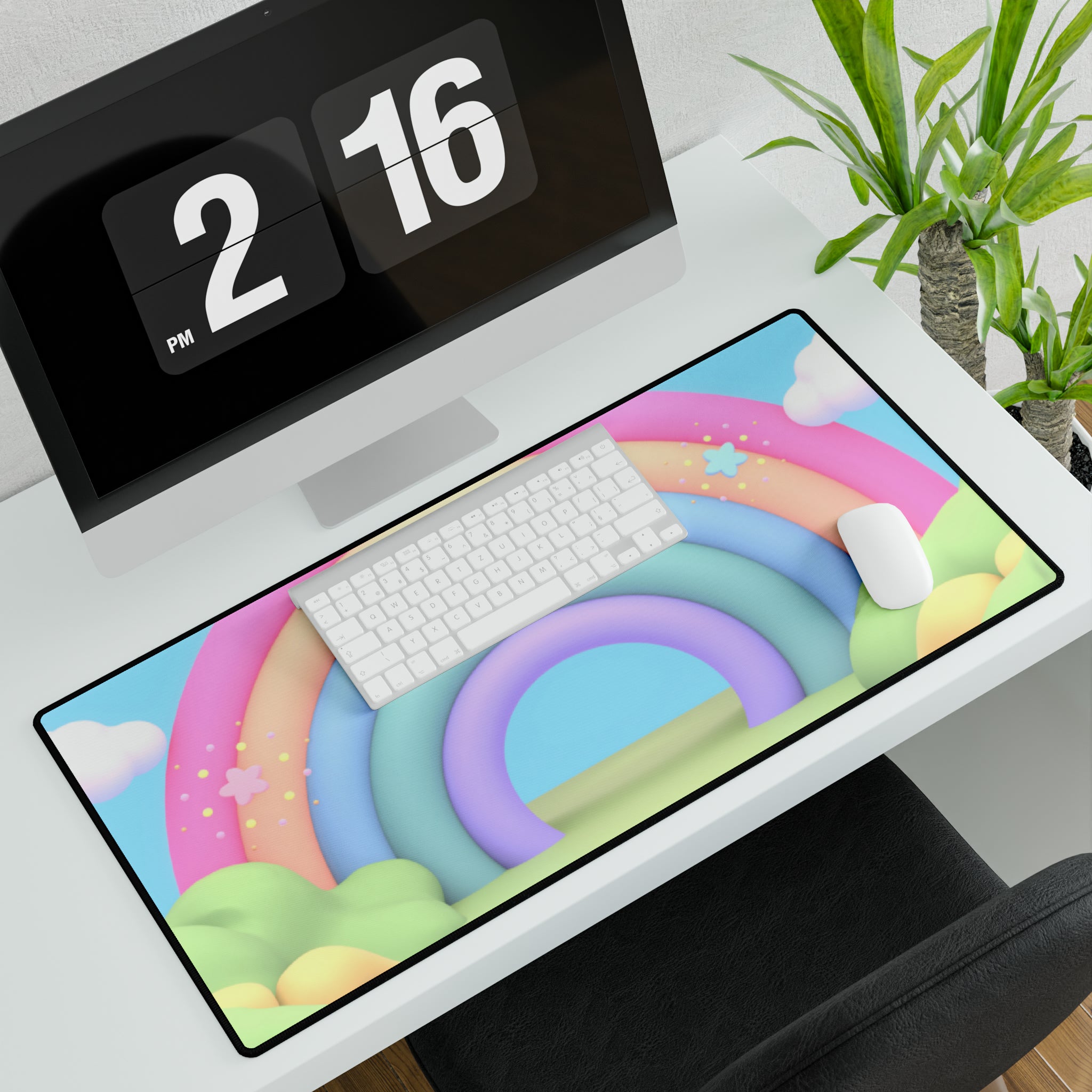 Rainbowtastic Garden Desk Mat