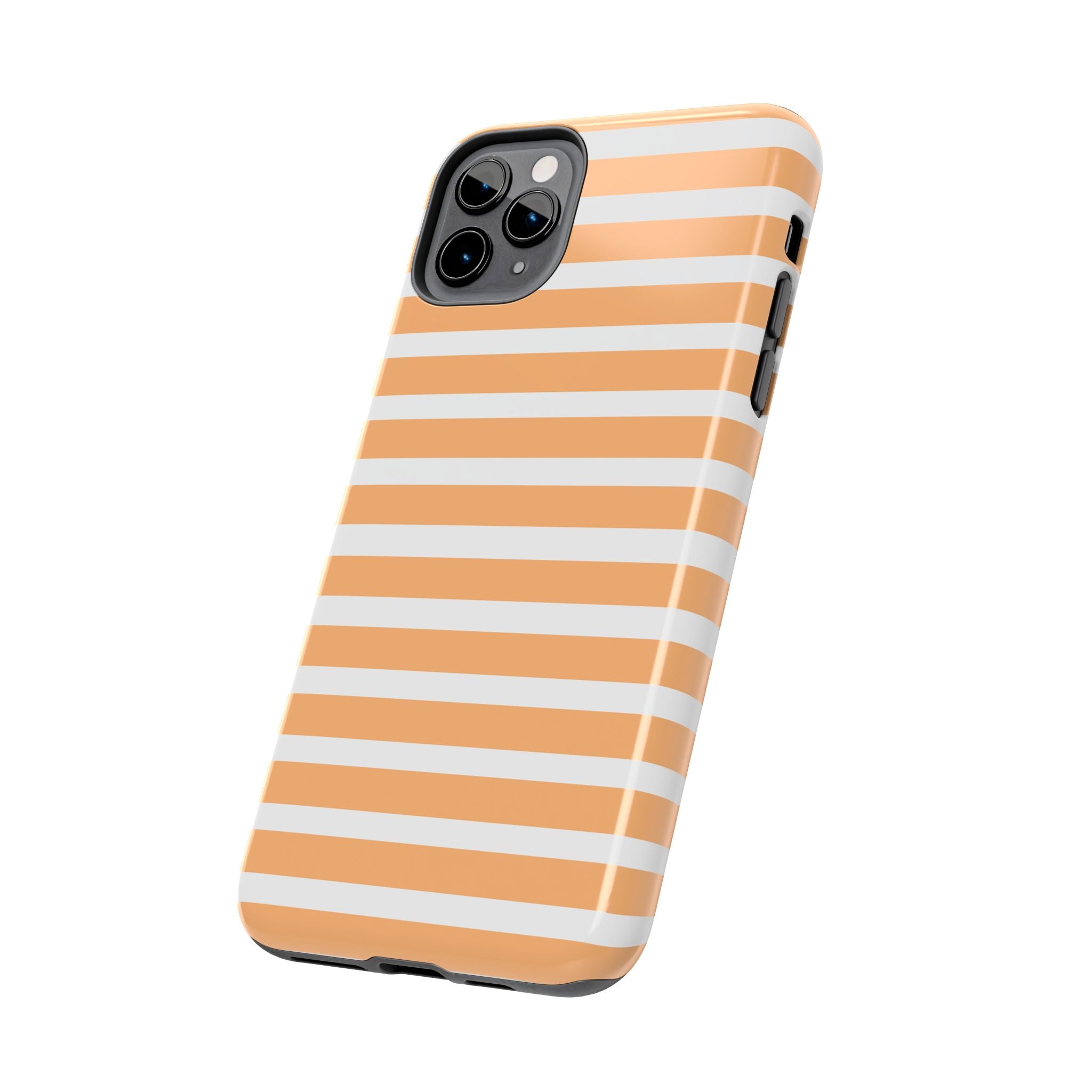 Orange Stripe Lines Phone Case (Apple & Android)