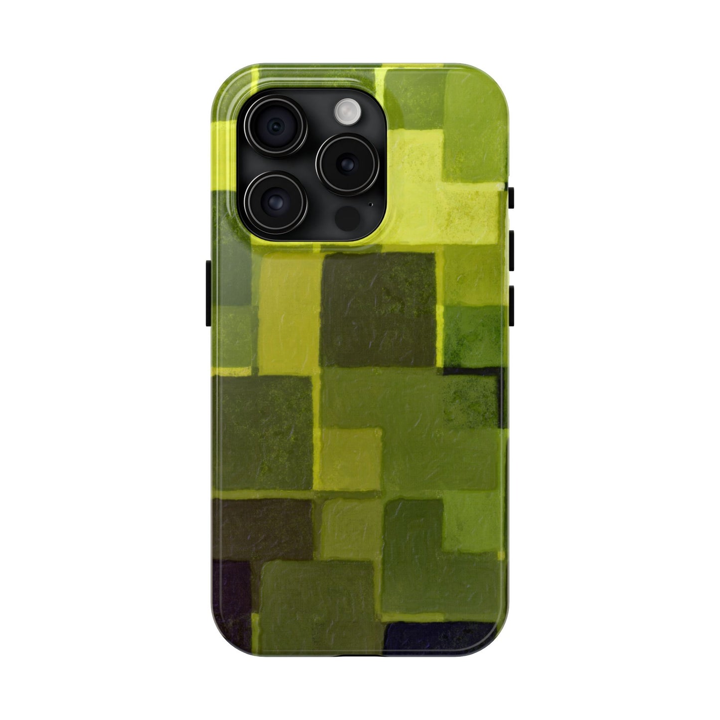 Chartreuse Patchwork Phone Case