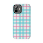 Pastel Gingham Phone Case (Apple & Android) - Pink Sweetheart