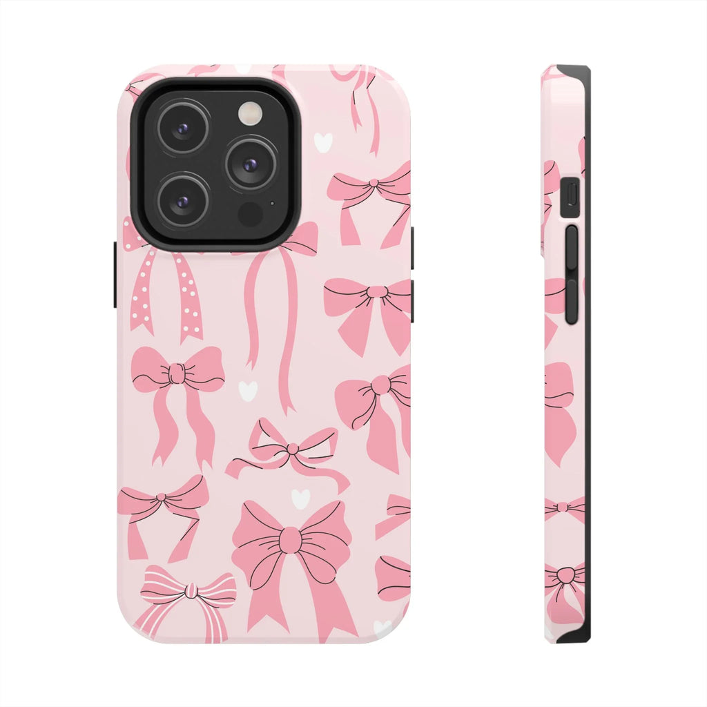 Pink Bow Ribbons Phone Case (Apple & Android) - Pink Sweetheart