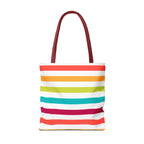 Colorful Candy Lines Tote Bag