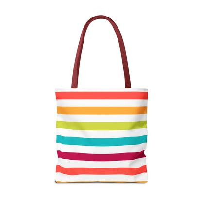 Colorful Candy Lines Tote Bag