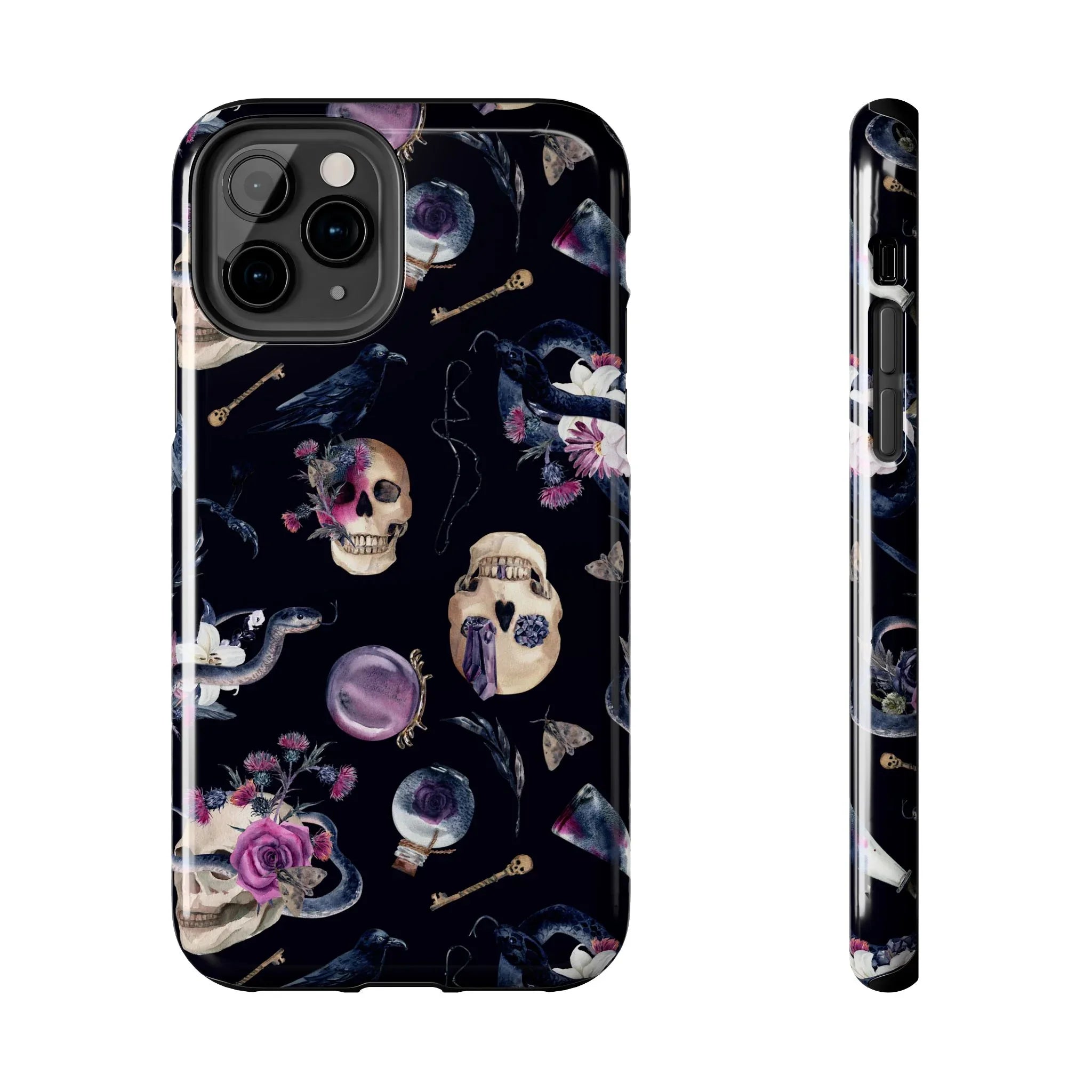 Gothic Witch Spells Phone Case (Apple & Android) - Pink Sweetheart