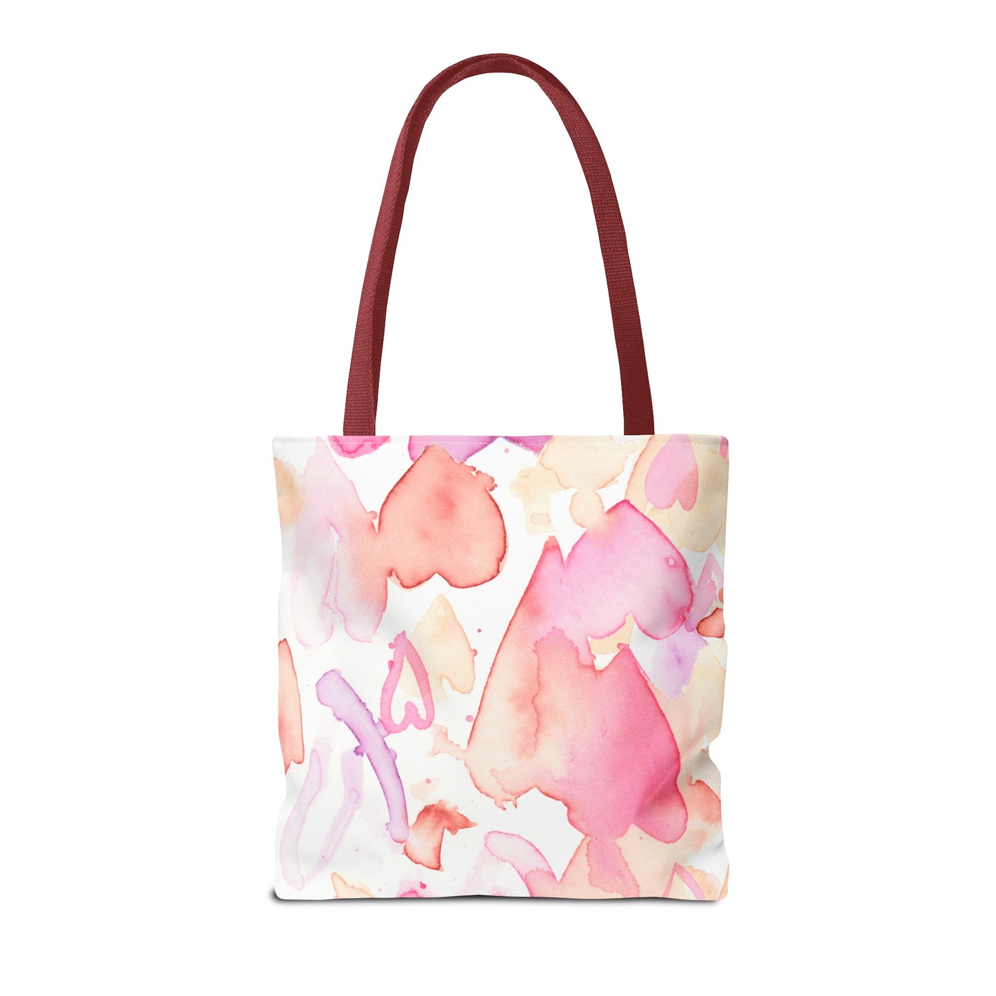 Watercolor Valentine Hearts Tote Bag