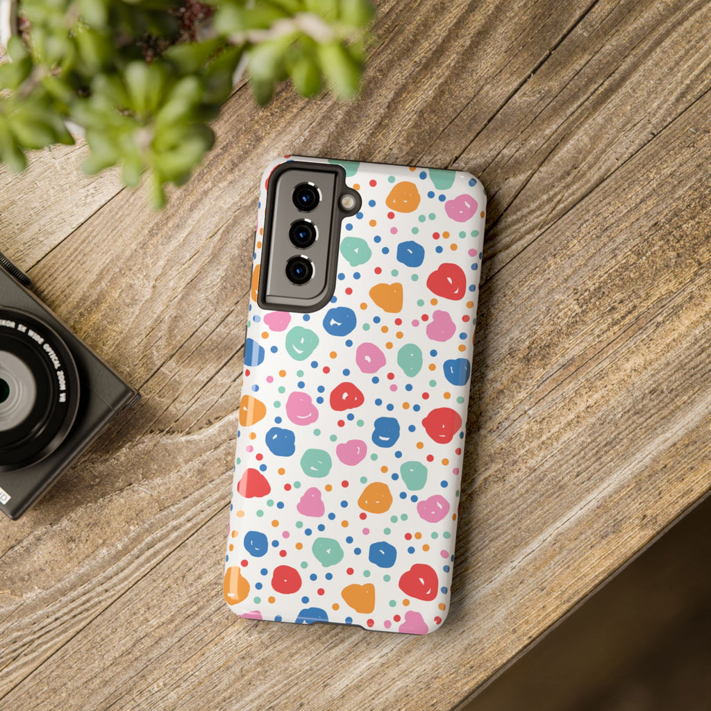 Seamless Hand Drawn Polka Phone Case (Apple & Android)