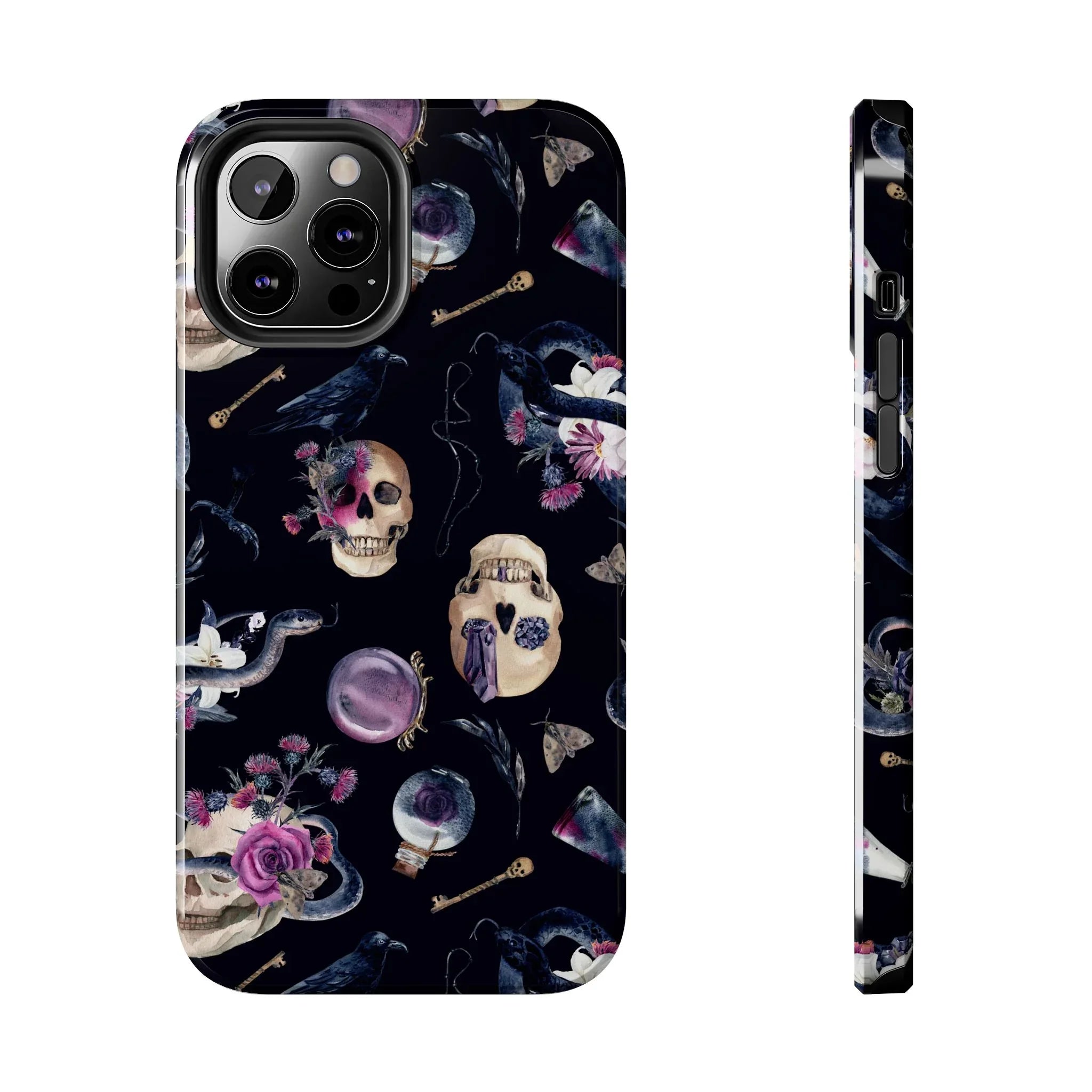 Gothic Witch Spells Phone Case (Apple & Android) - Pink Sweetheart