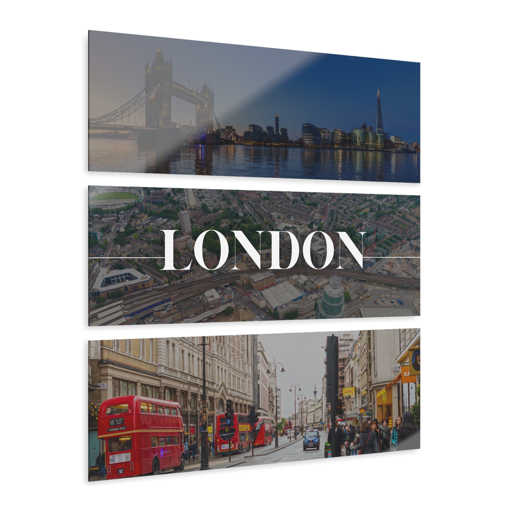 London Skyline Acrylic Prints (Triptych)
