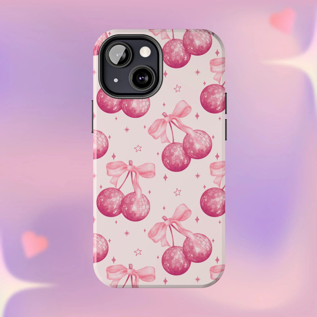 Disco Cherries Phone Case (Apple & Android) - Pink Sweetheart