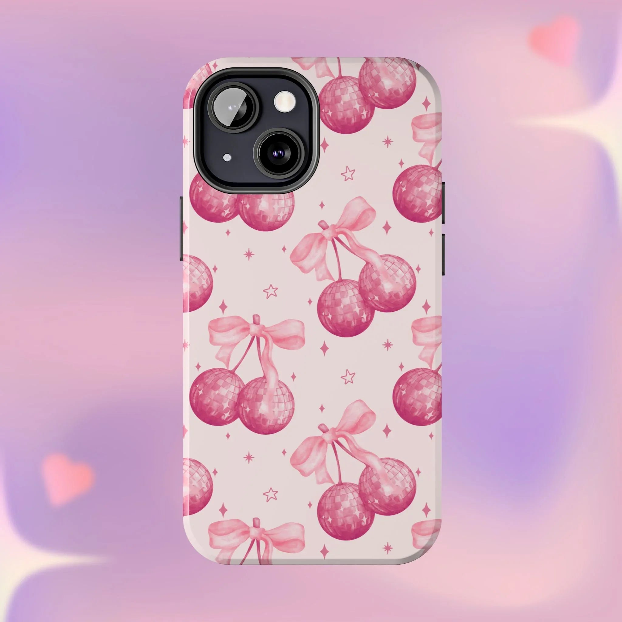 Disco Cherries Phone Case (Apple & Android) - Pink Sweetheart