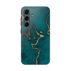 Green & Gold Marble Phone Case (Apple & Android)