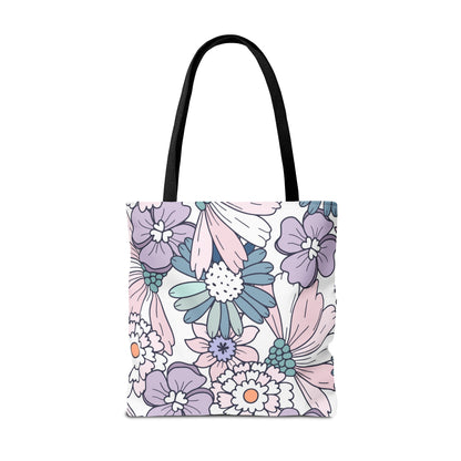 Vintage Floral Bloom Tote Bag