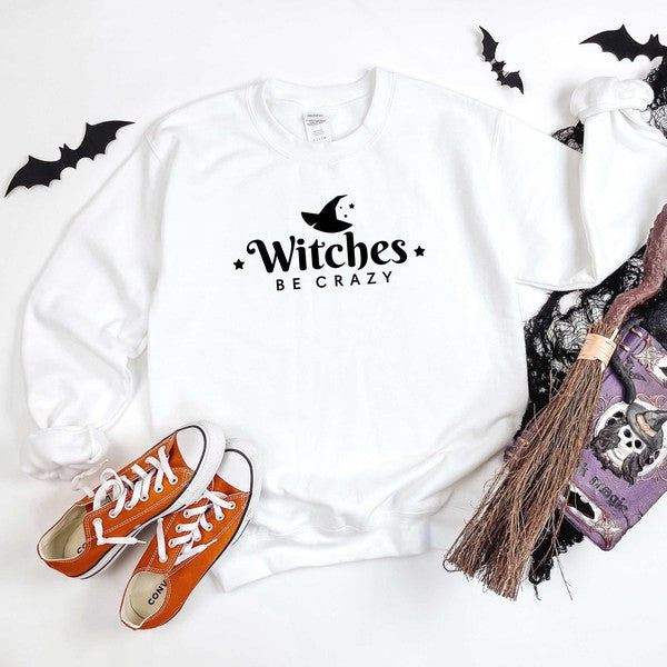 Witches Be Crazy Hat Graphic Sweatshirt