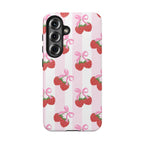 Strawberry Cherries Phone Case (Apple & Android) - Pink Sweetheart