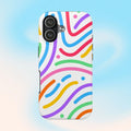 Rainbow Swirls Phone Case (Apple & Android) - Pink Sweetheart