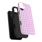 Pink Gingham Phone Case (Apple & Android) - Pink Sweetheart