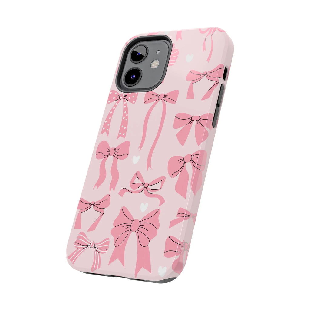 Pink Bow Ribbons Phone Case (Apple & Android) - Pink Sweetheart