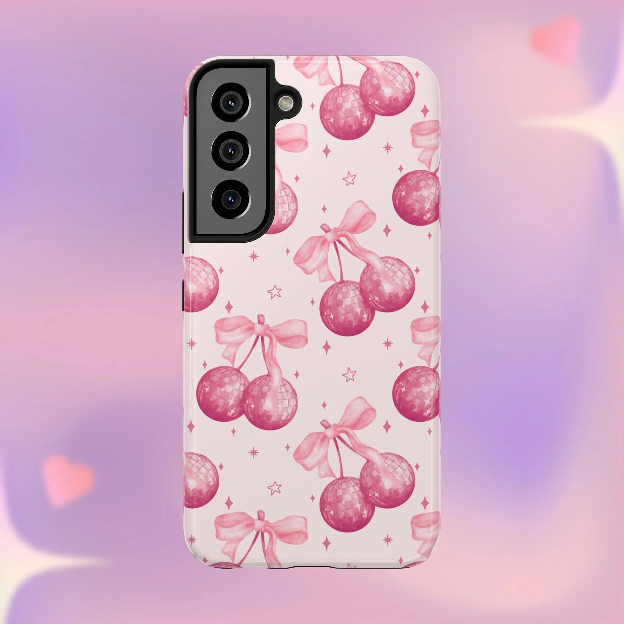 Disco Cherries Phone Case (Apple & Android) - Pink Sweetheart