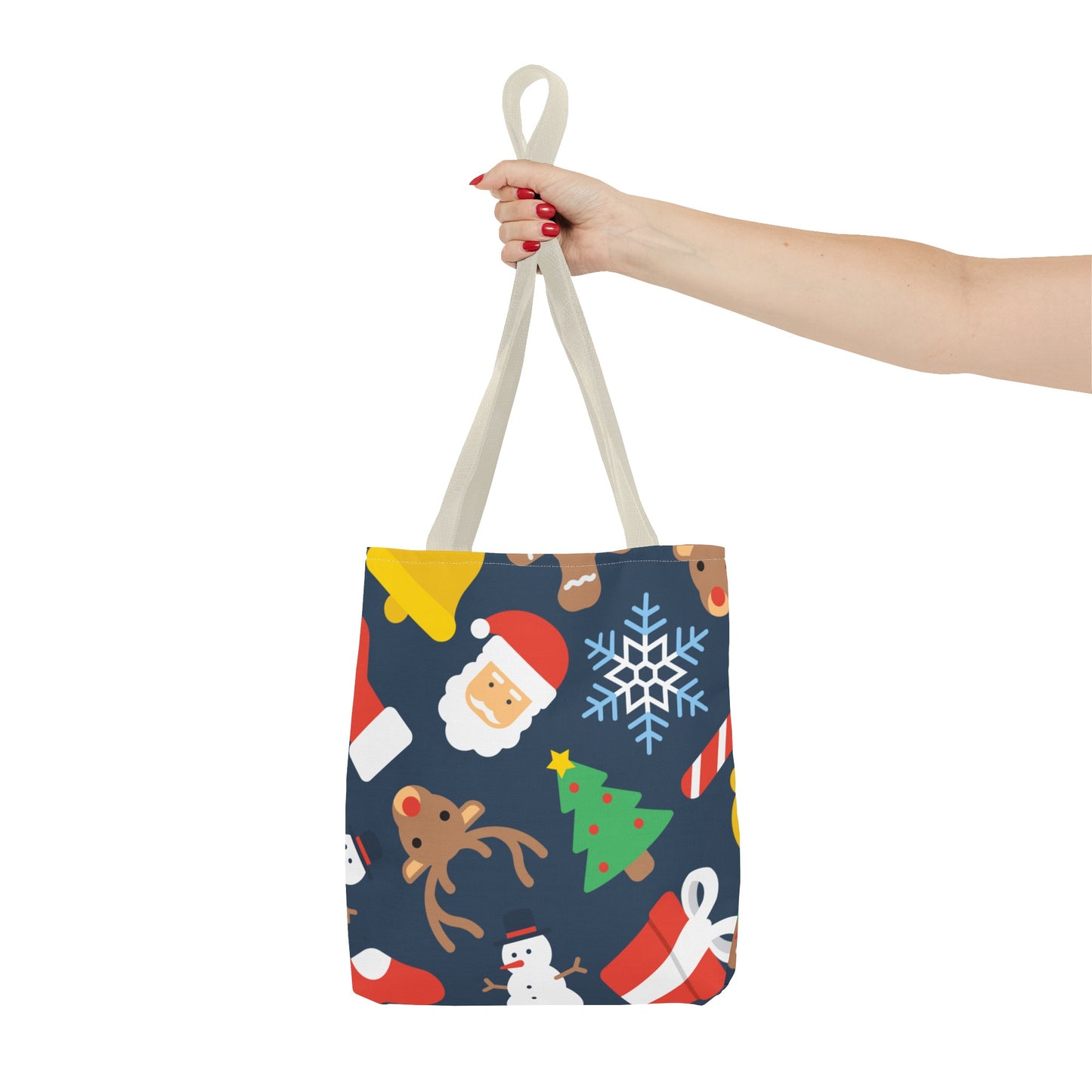 Jolly Christmas Pattern Tote Bag