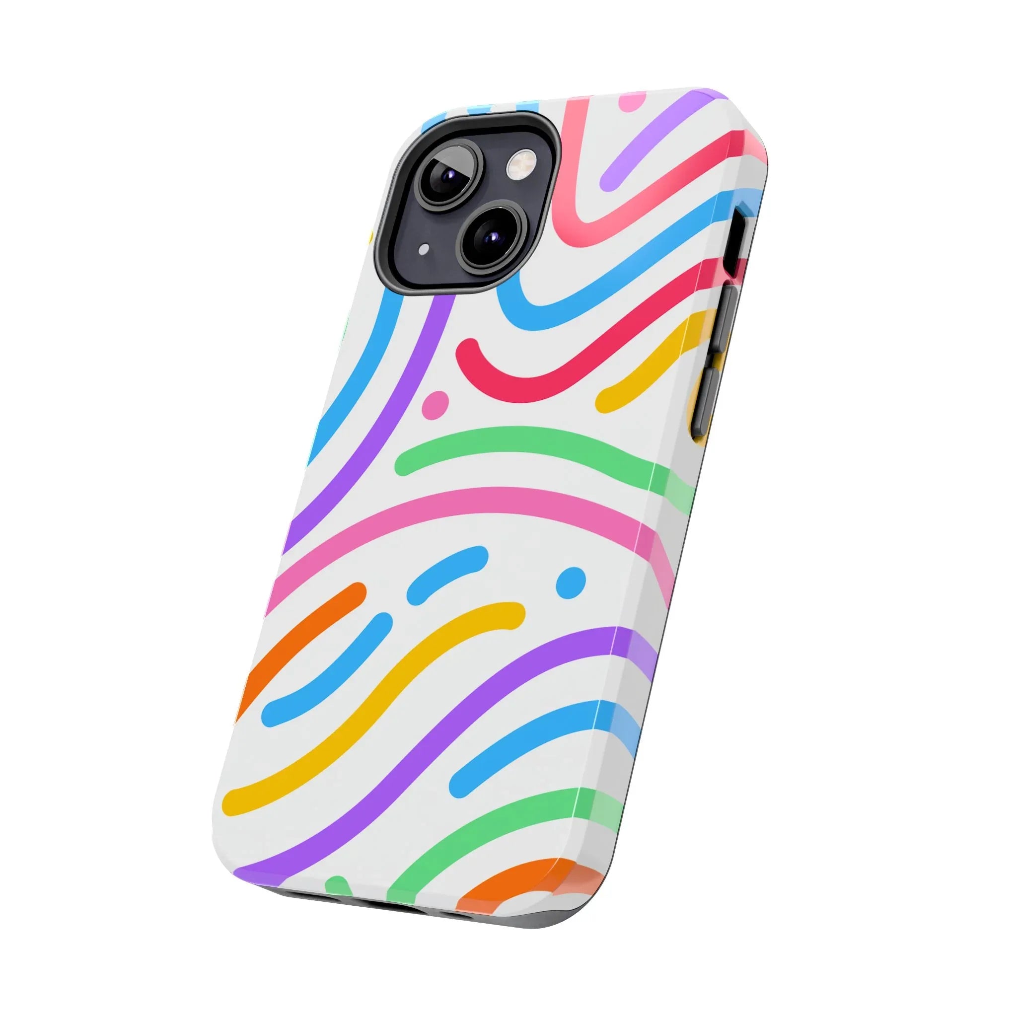 Rainbow Swirls Phone Case (Apple & Android) - Pink Sweetheart