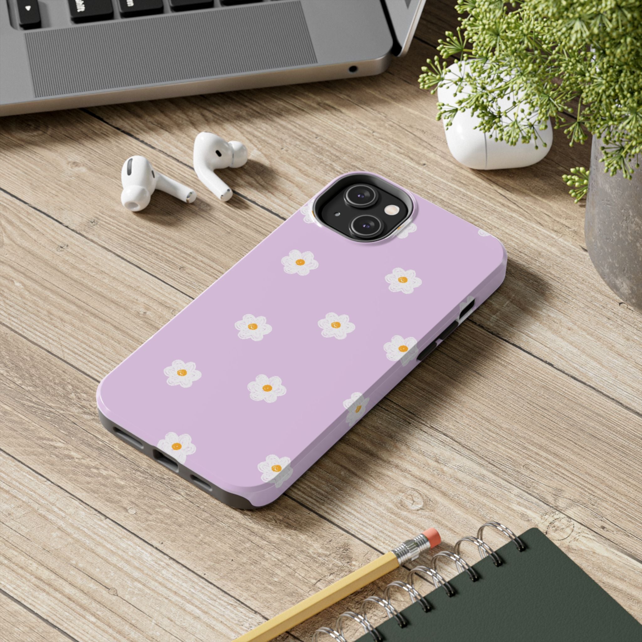 Purple and Mini Flowers Phone Case (Apple & Android)