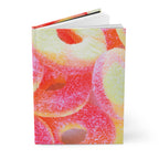 Peach Candy Rings Hardcover Matte Journal