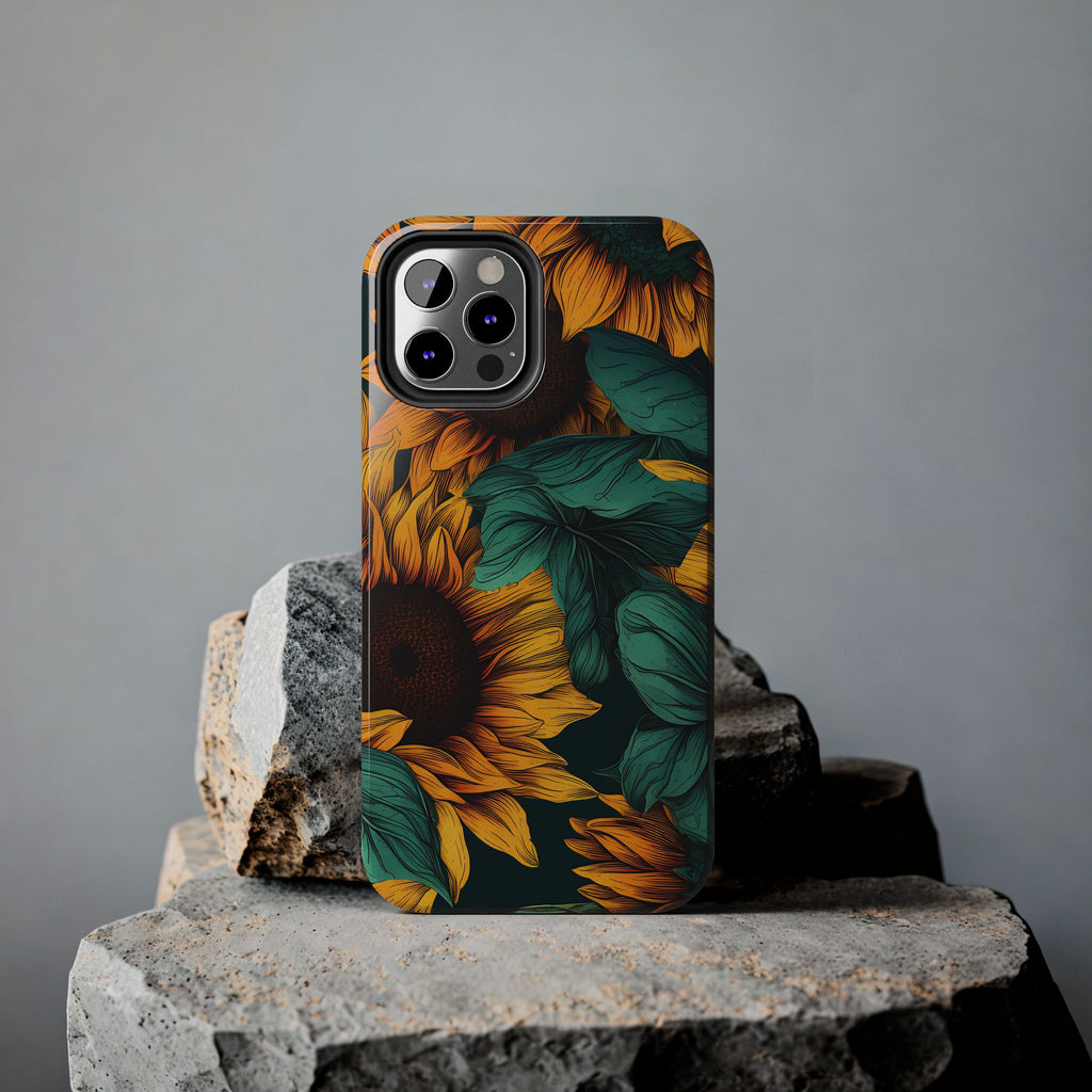 Dark Sunflower Phone Case (Apple & Android)