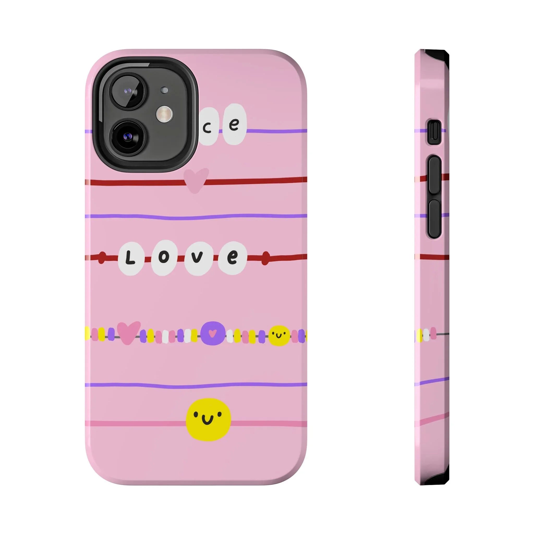 Bestie Bracelets Phone Case (Apple & Android) - Pink Sweetheart