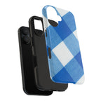 Classic Blue Gingham Phone Case (Apple & Android)