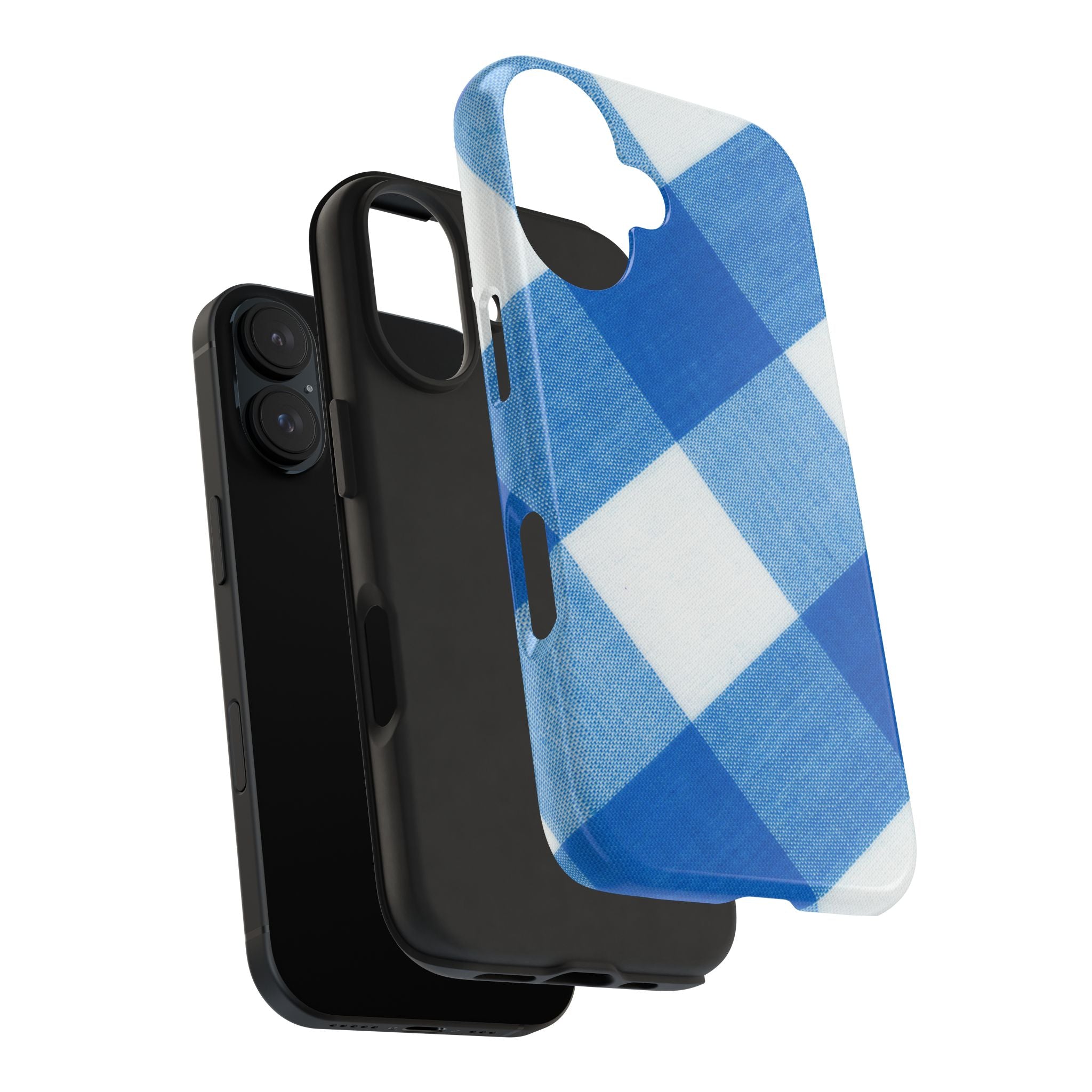 Classic Blue Gingham Phone Case (Apple & Android)
