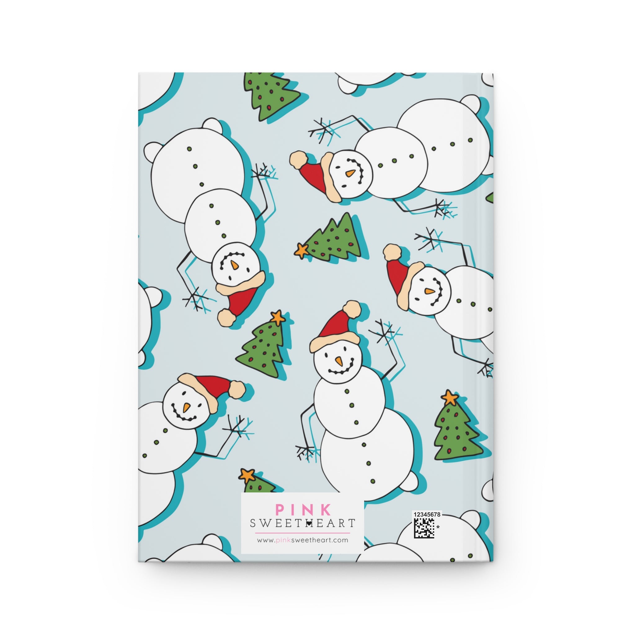 Jolly Winter Snowman Hardcover Matte Journal