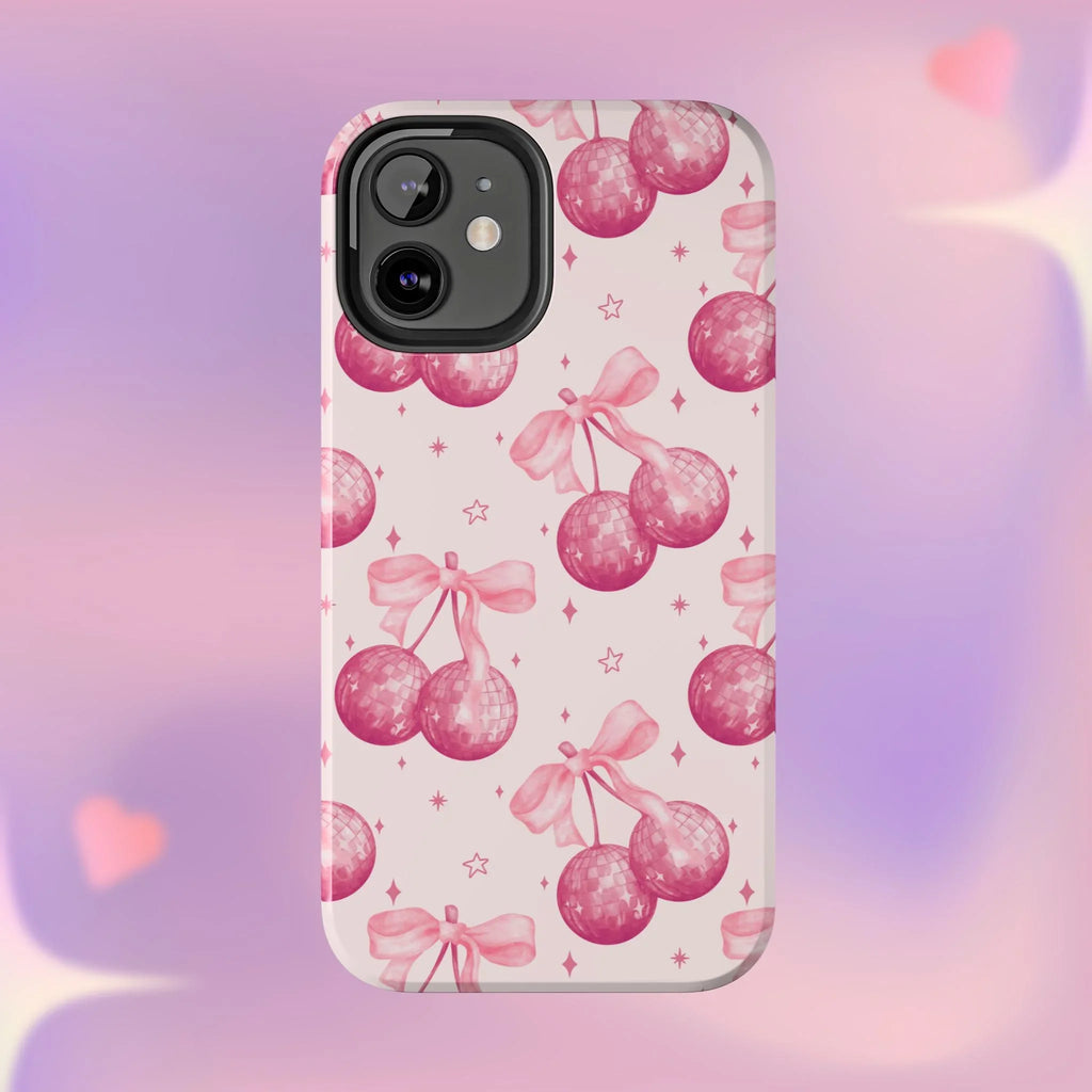 Disco Cherries Phone Case (Apple & Android) - Pink Sweetheart