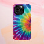 Groovy Tie Dye Phone Case (Apple & Android) - Pink Sweetheart