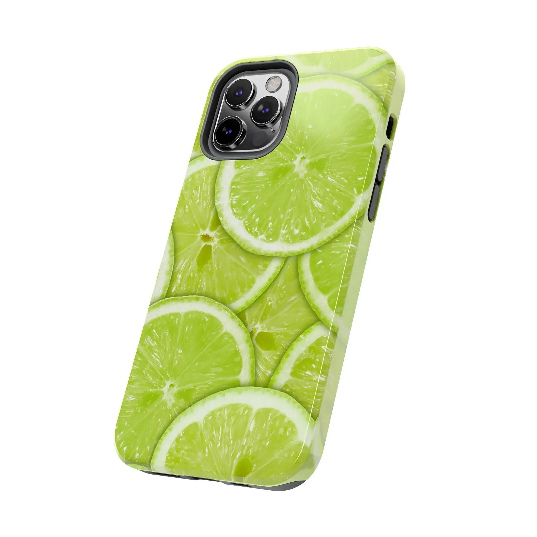 Green Citrus Lime Phone Case (Apple & Android) - Pink Sweetheart