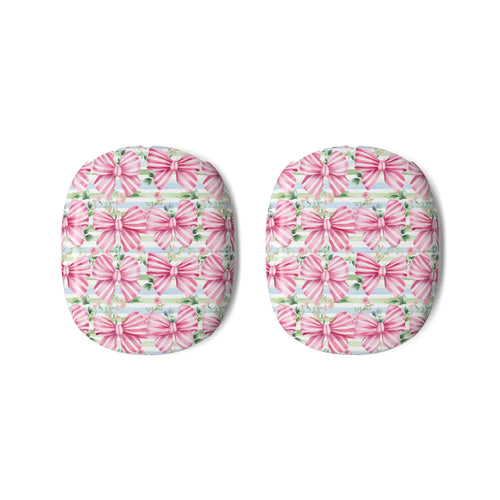 Chic Floral Bows AirPods Max Shell Case - Pink Sweetheart